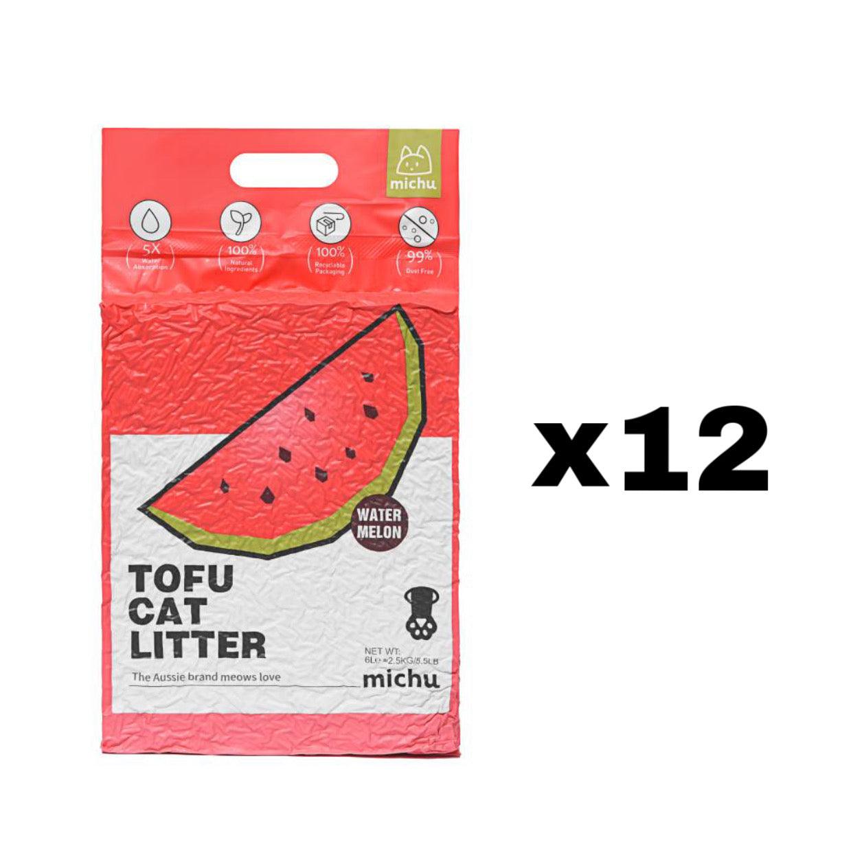 Michu Gen3 Natural Tofu Cat Litter 6L Dust‑Free Clumping
