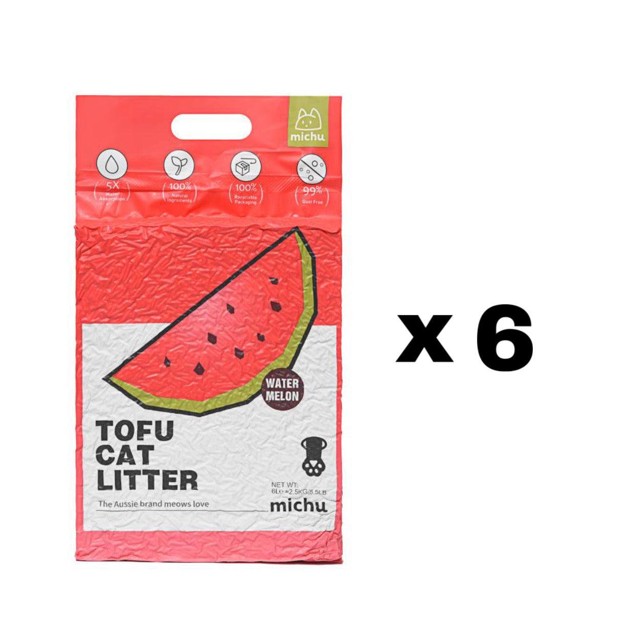 Michu Gen3 Natural Tofu Cat Litter 6L Dust‑Free Clumping
