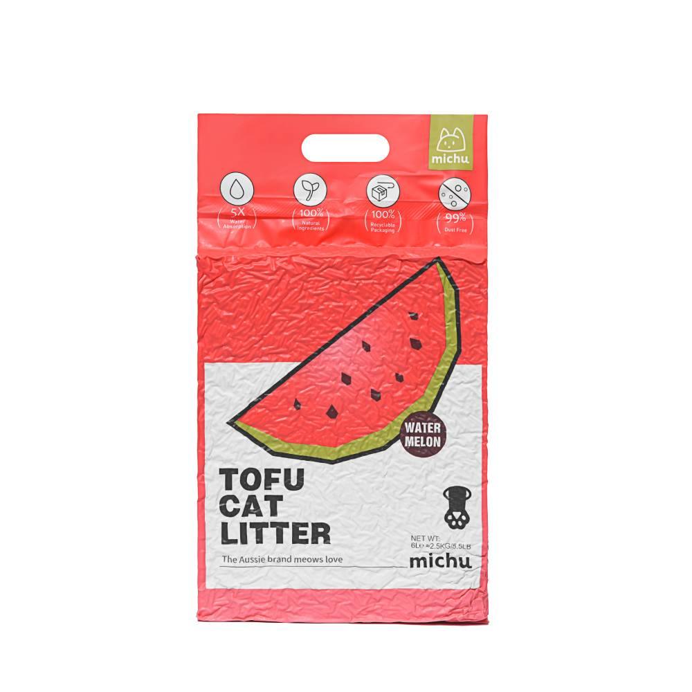 Michu Gen3 Natural Tofu Cat Litter 6L Dust‑Free Clumping