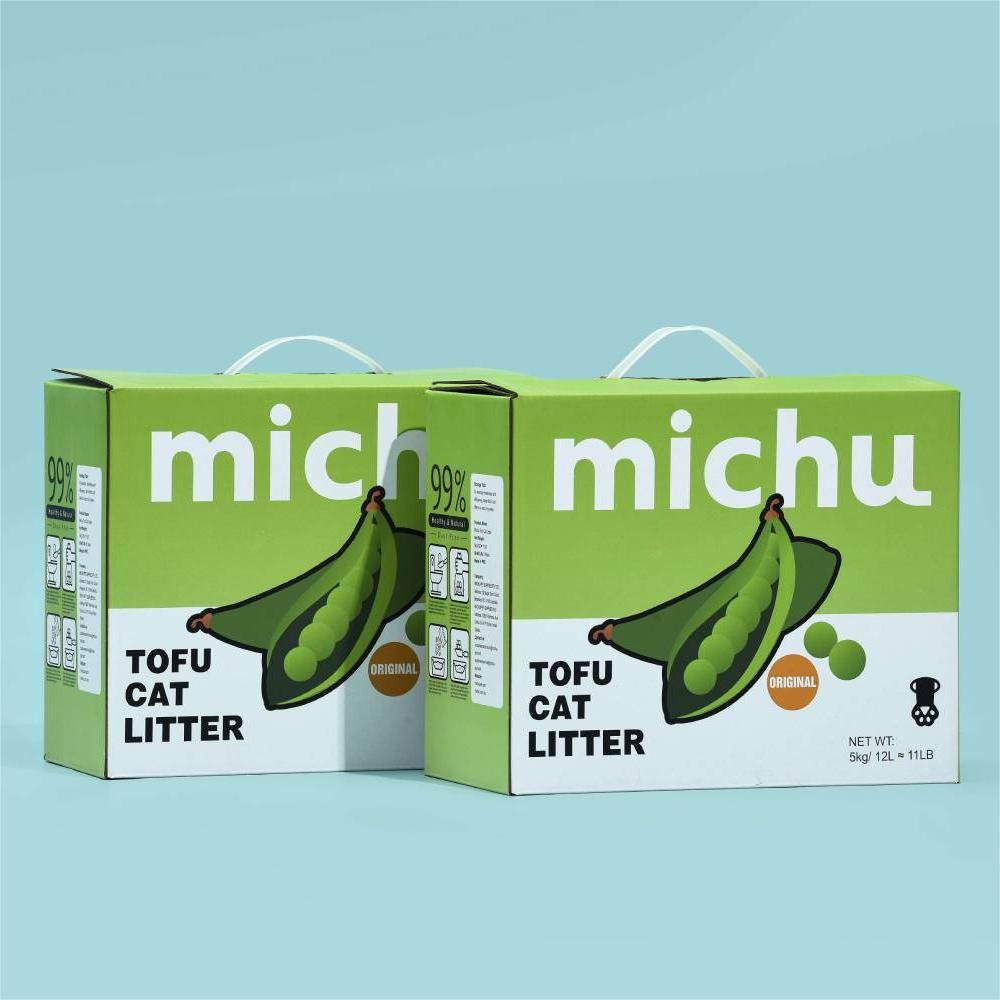 Michu Natural Clumping Tofu Cat Litter 5kg Value Box