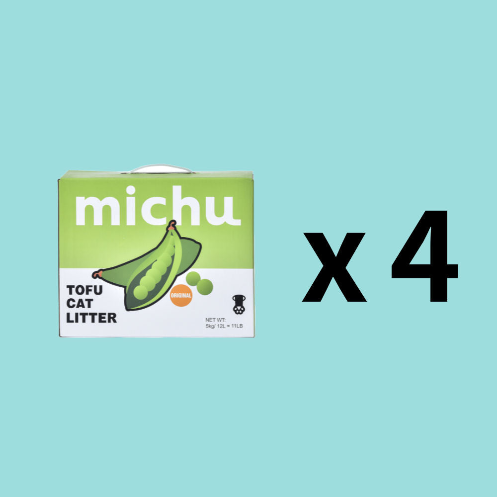 Michu Natural Clumping Tofu Cat Litter 5kg Value Box