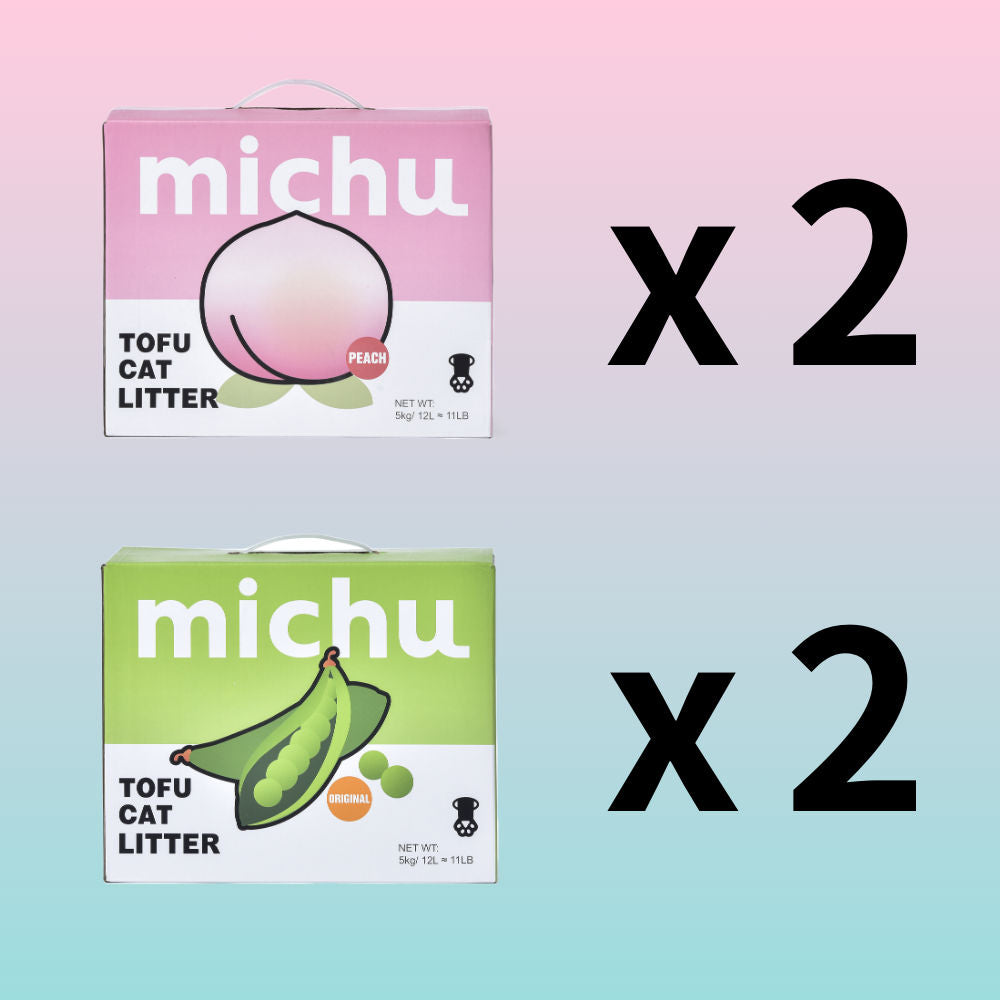 Michu Natural Clumping Tofu Cat Litter 5kg Value Box