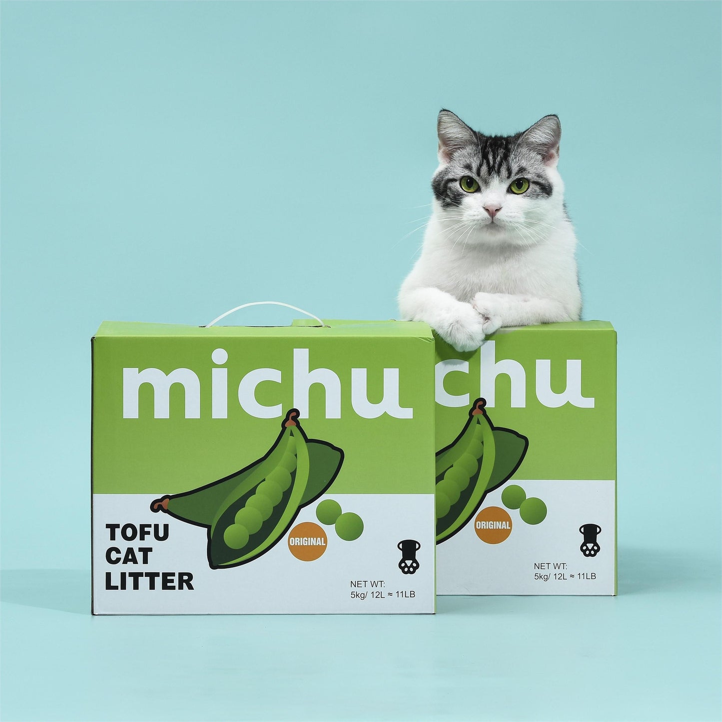 Michu Natural Clumping Tofu Cat Litter 5kg Value Box