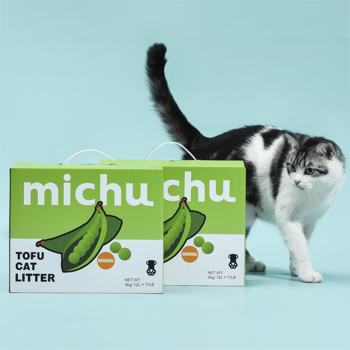 Michu Natural Clumping Tofu Cat Litter 5kg Value Box