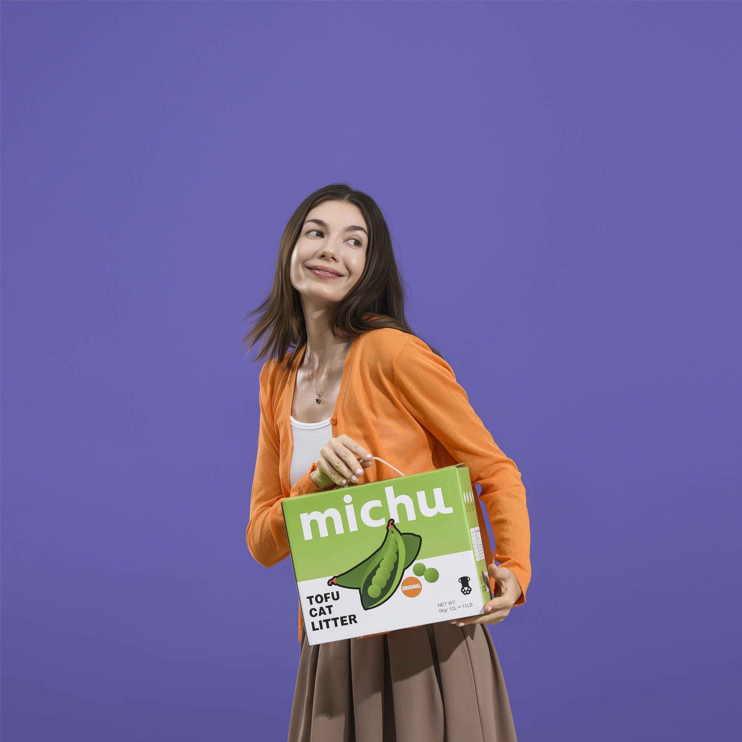 Michu Natural Clumping Tofu Cat Litter 5kg Value Box
