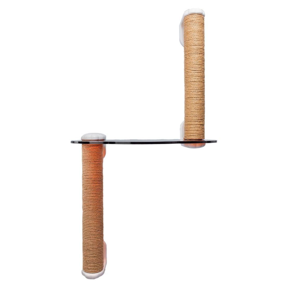 Michu Cloud-Shaped Window Cat Tree with Scratchpost & Perch