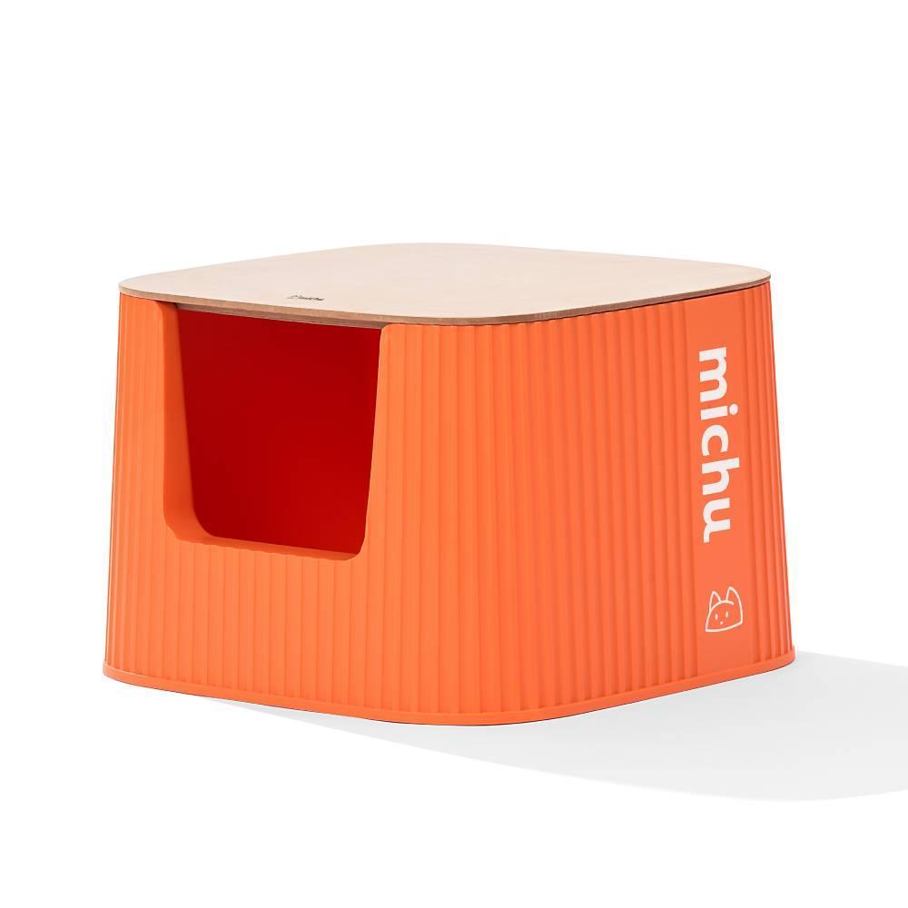 Michu XXL Coral Deluxe Cat Litter Box – Spacious, Stylish & Odour‑Control