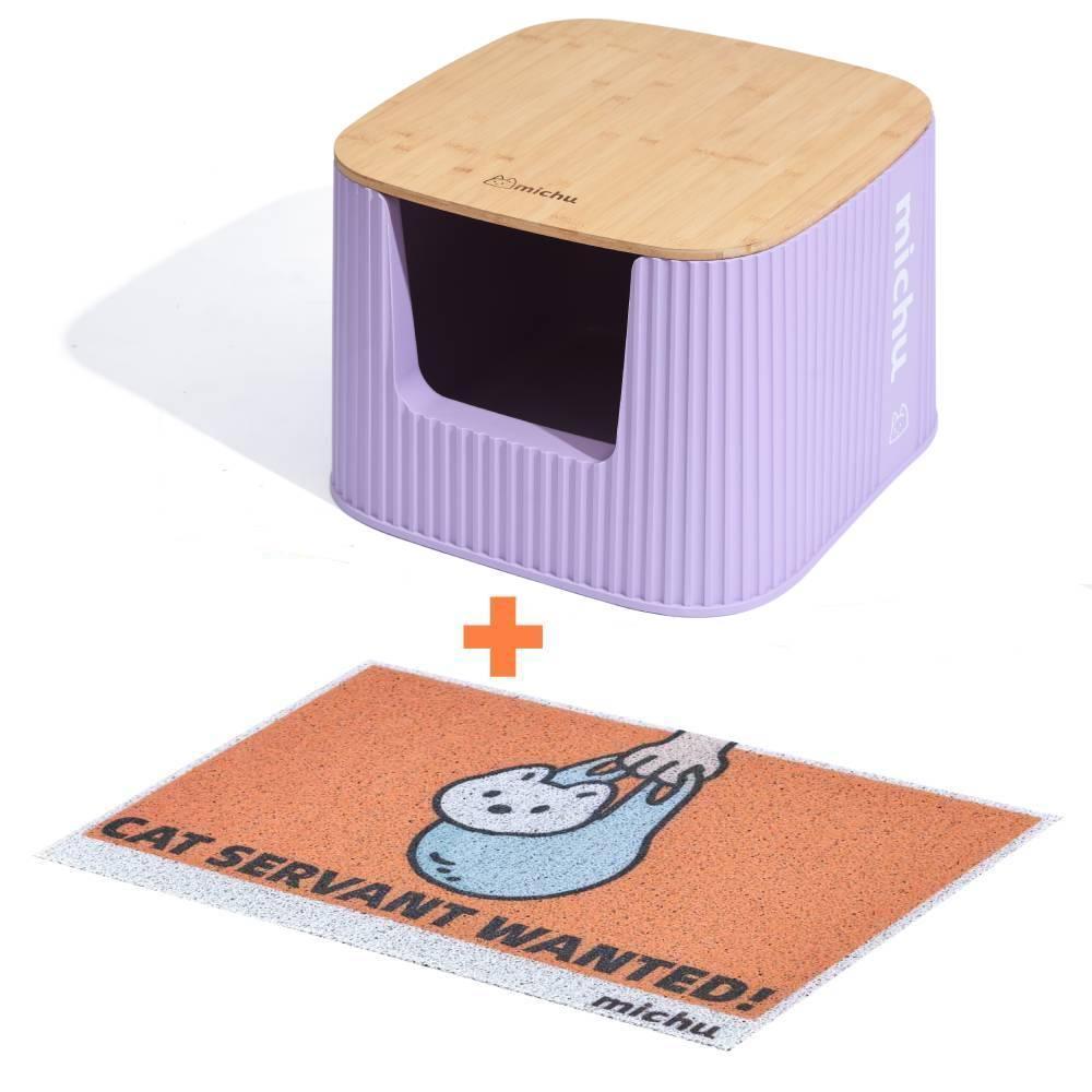 Michu XXL Stella Deluxe Spacious Cat Litter Box with Lid