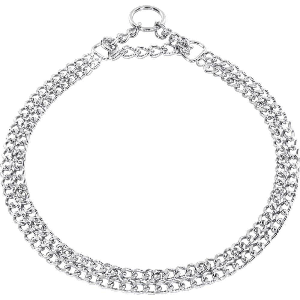 Herm Sprenger Martingale Chrome Chain Collar 2 Rows - Superior Dog Training