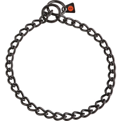 Herm Sprenger Black Check Chain Collar - 3mm Dog Training Aid