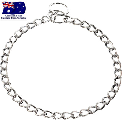Herm Sprenger Stainless Steel Flat Chain Dog Collar 3mm - Unbeatable Strength