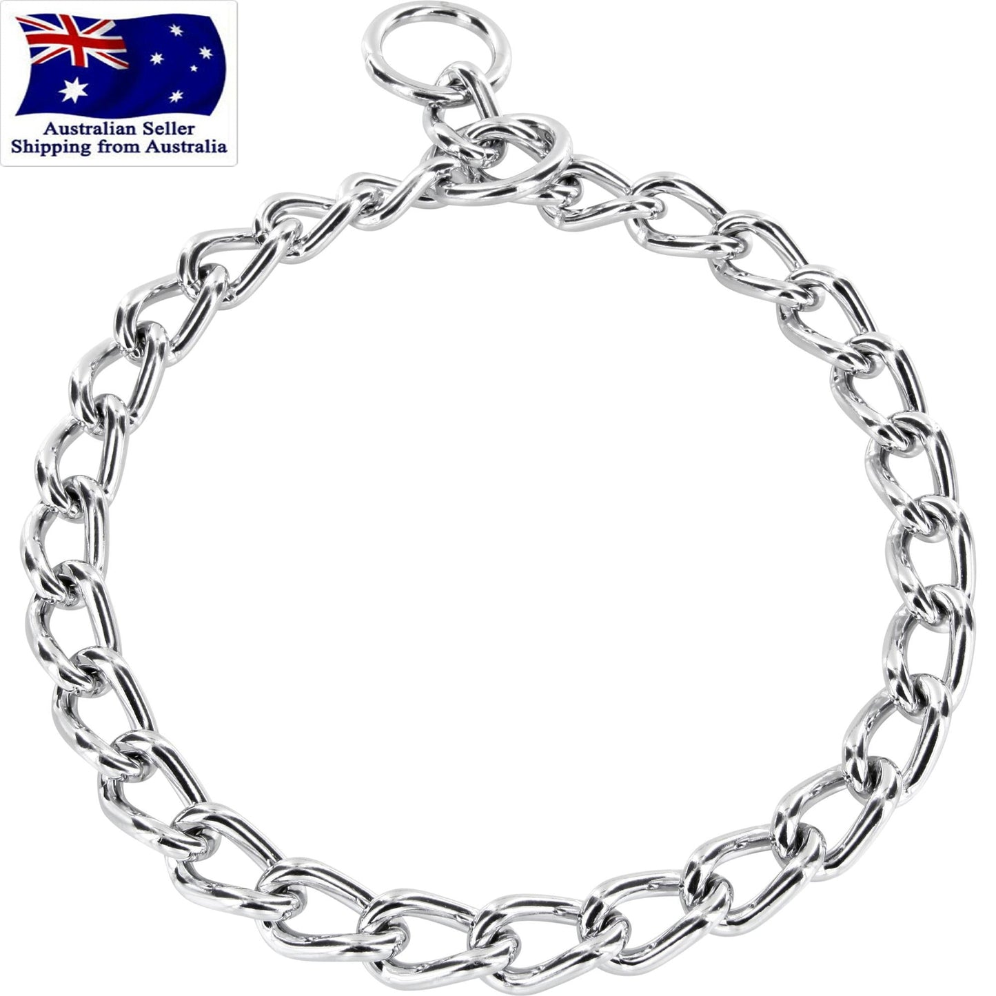 Herm Sprenger Chrome Chain Collar for Dogs - 5mm Training & Control