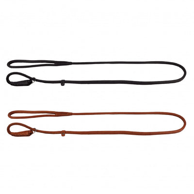 Waudog Soft Leather Slip Leash 4mm for Dogs - Gentle Training & Control