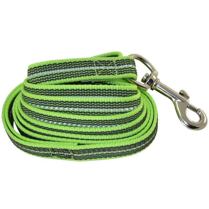 Herm Sprenger Rubberised Green Dog Leash - No Handle, Durable Grip
