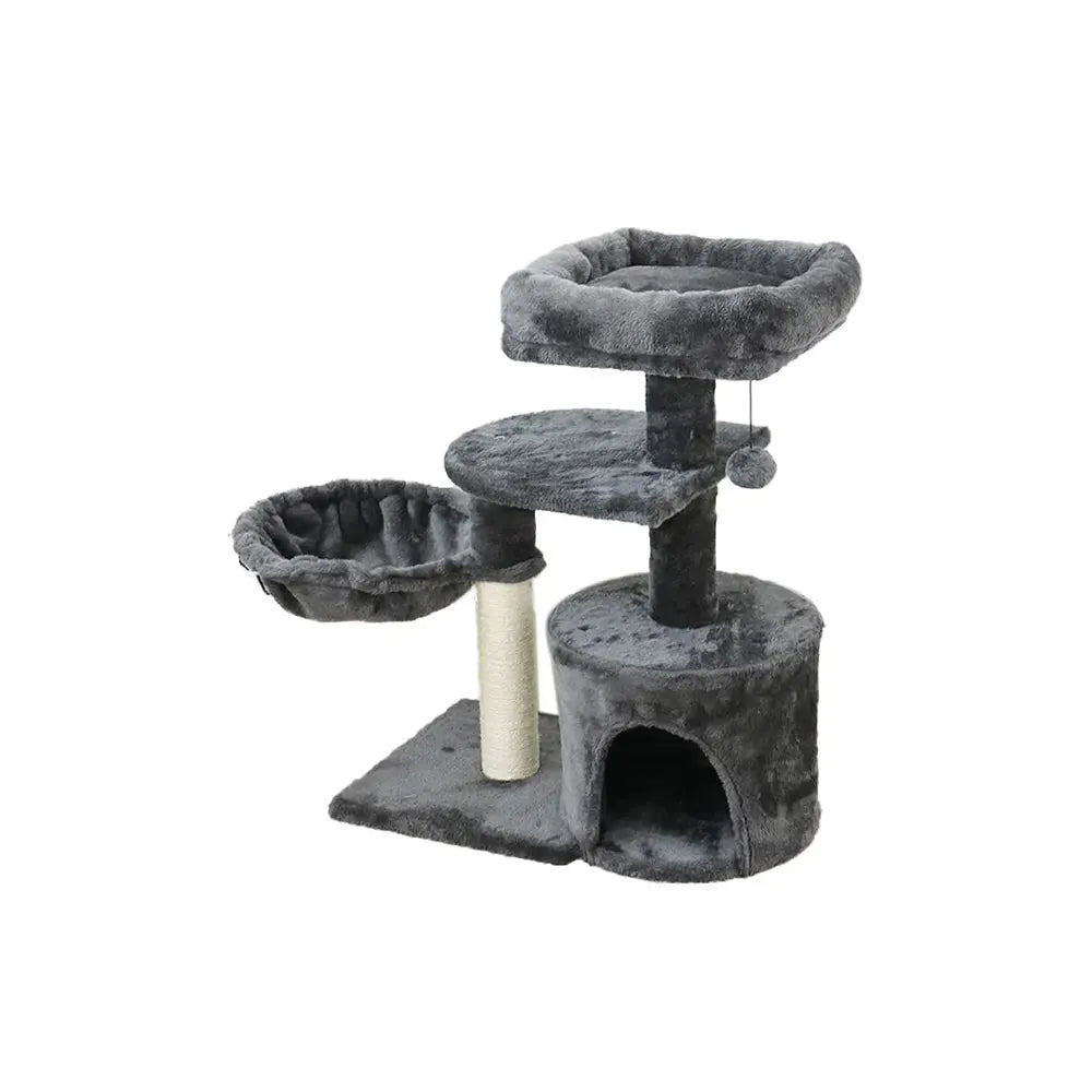 Catio Chipboard Flannel Cat Scratching Tower Cubby: Ultimate Play & Rest Space
