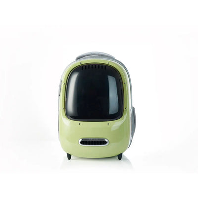 PETKIT Breezy 2 Smart Cat Backpack Green: Ventilated, Foldable, Travel Carrier