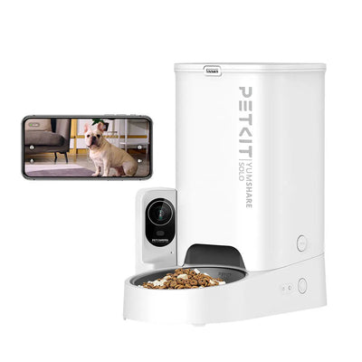 PETKIT YumShare Solo Smart Feeder with Camera: Auto Pet Food Dispenser