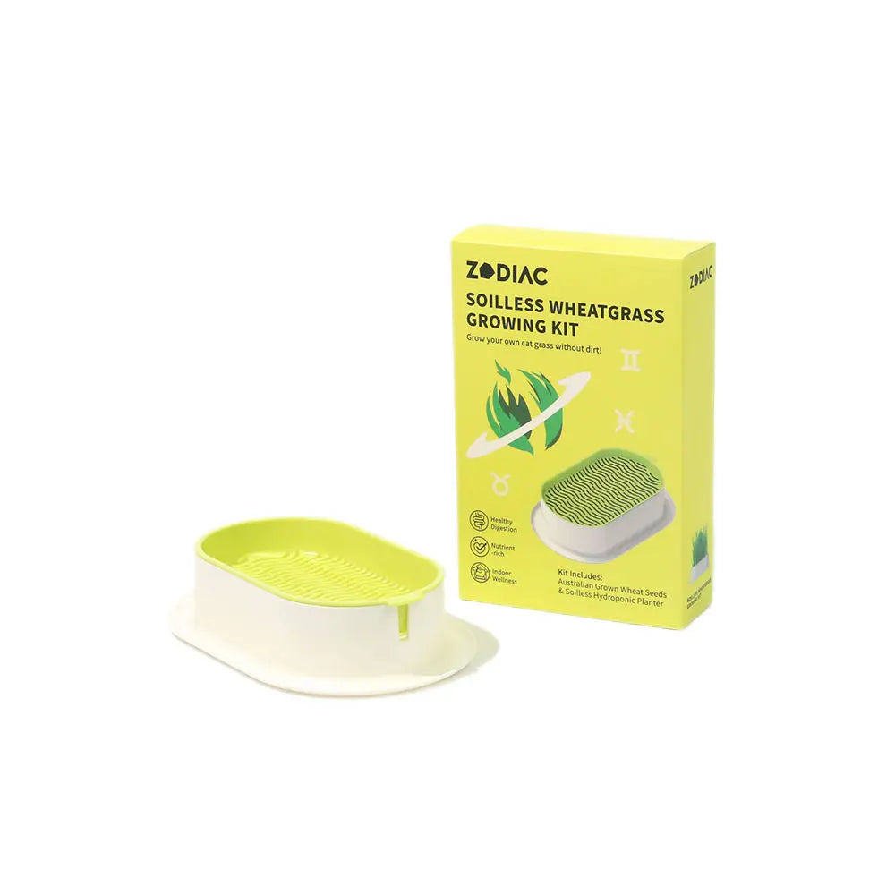 Zodiac Soilless Wheatgrass Growing Kit: Fresh, Nutritious, Easy-Grow Pet Greens