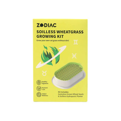 Zodiac Soilless Wheatgrass Growing Kit: Fresh, Nutritious, Easy-Grow Pet Greens