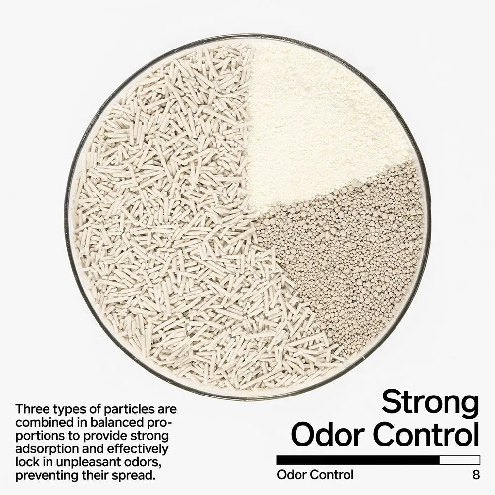Pidan Cassava Tofu Bentonite Cat Litter 2.4kg - Odour Control, Clumping, Eco-Friendly