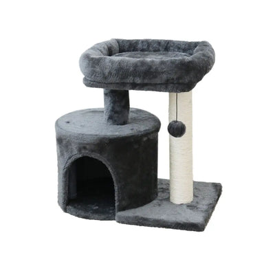 Catio Chipboard Flannel Cat Scratching Tower Mini: Compact Fun for Felines