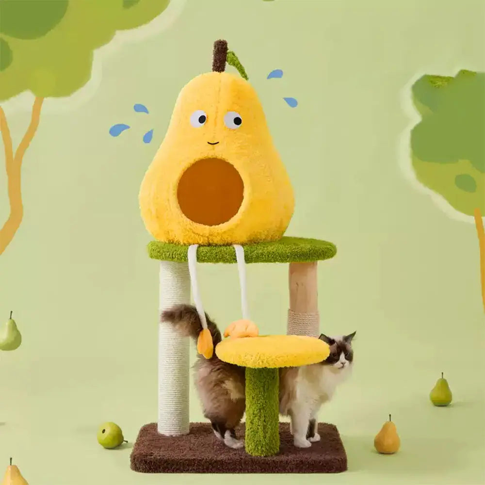 Pear Shaped Cat Scratching Post & Bed: Ultimate Comfort for Playful Felines