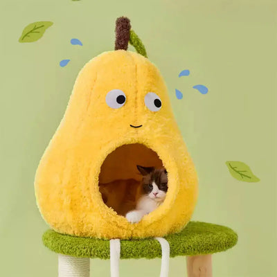 Pear Shaped Cat Scratching Post & Bed: Ultimate Comfort for Playful Felines