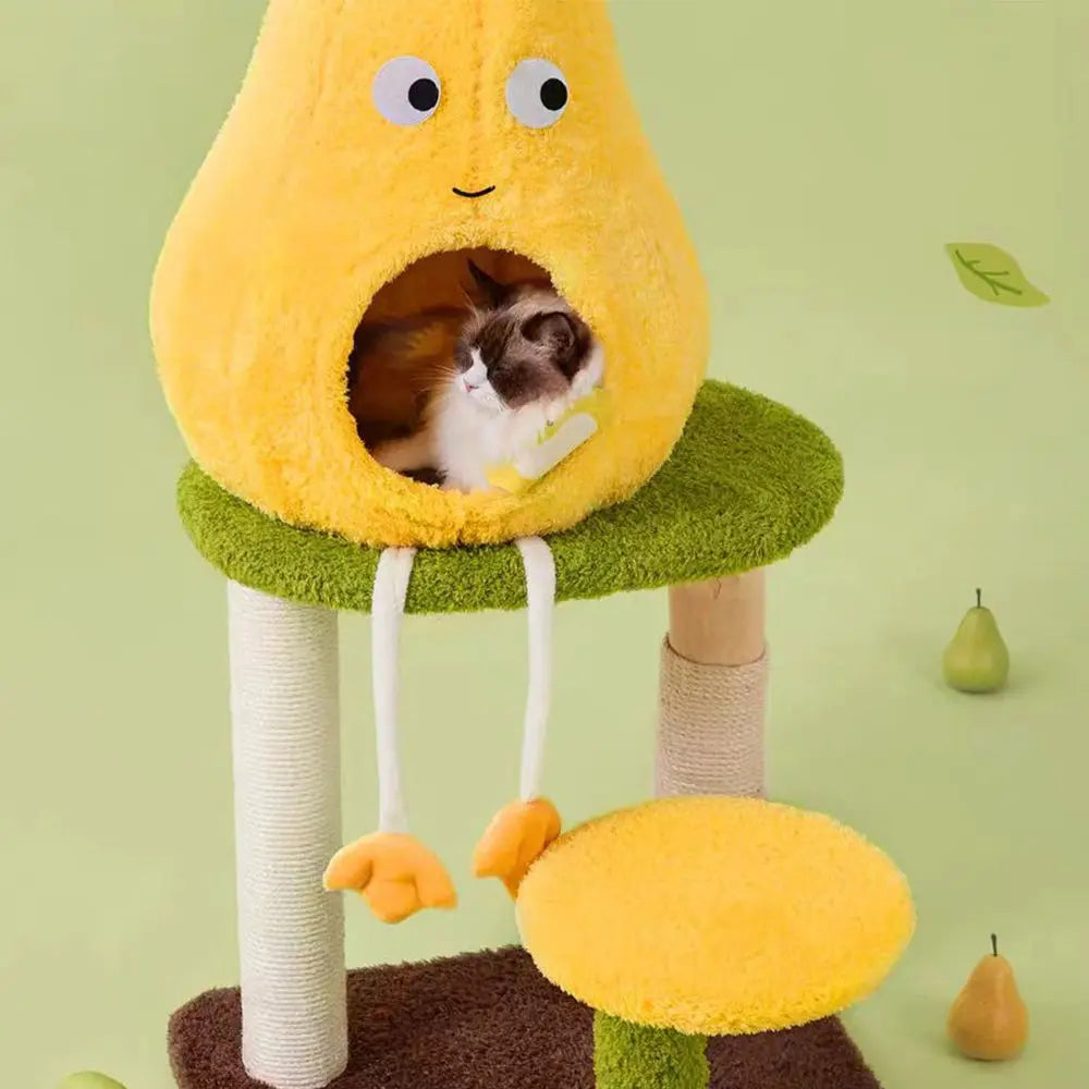 Pear Shaped Cat Scratching Post & Bed: Ultimate Comfort for Playful Felines