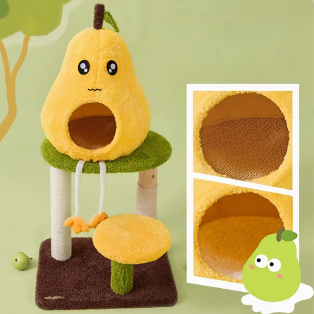 Pear Shaped Cat Scratching Post & Bed: Ultimate Comfort for Playful Felines