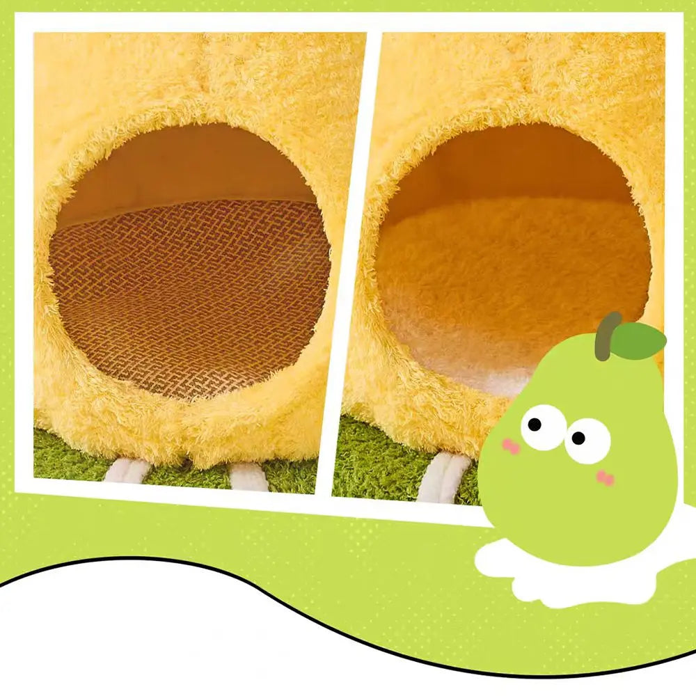 Pear Shaped Cat Scratching Post & Bed: Ultimate Comfort for Playful Felines