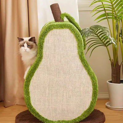 CMisstree Avocado Multi-functional Cat Scratching Post and Bed Cozy Fun