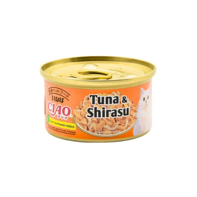 CIAO White Meat Tuna with Shirasu in Jelly Cat Canned Food - A-02 - 75g