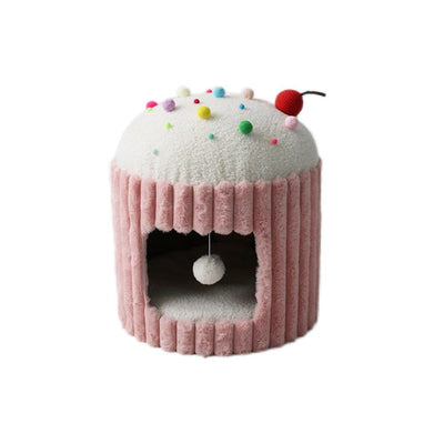 Pink Cupcake Cat House: Cozy, Stylish, Playful Retreat for Feline Friends