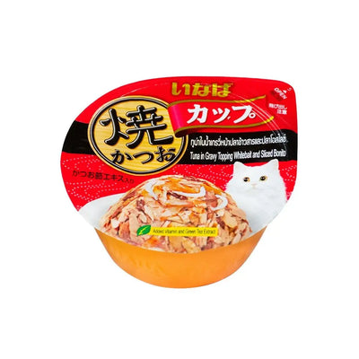 CIAO Gravy Cup Tuna in Gravy Topping Whitebait & Sliced Bonito 70g