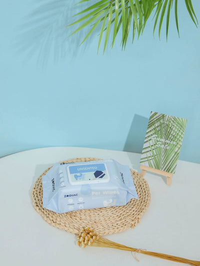 Zodiac Unscented Pet Wipes: Gentle Cleaning for Paws, Fur & Sensitive Skin