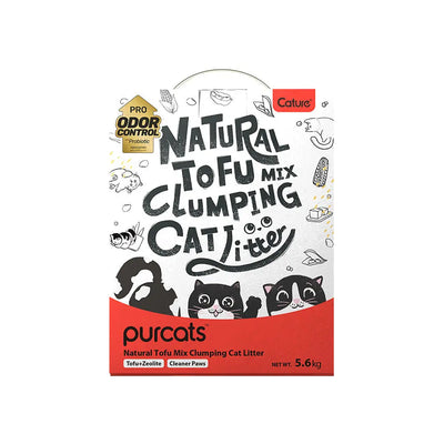 Cature Tofu Clumping Cat Litter Pellets with Zeolite – 14L/5.6kg