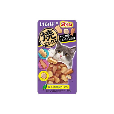 Ciao Soft Bits Mix Tuna and Chicken Fillet with Dried Bonito Chicken Soup Squid Flavor