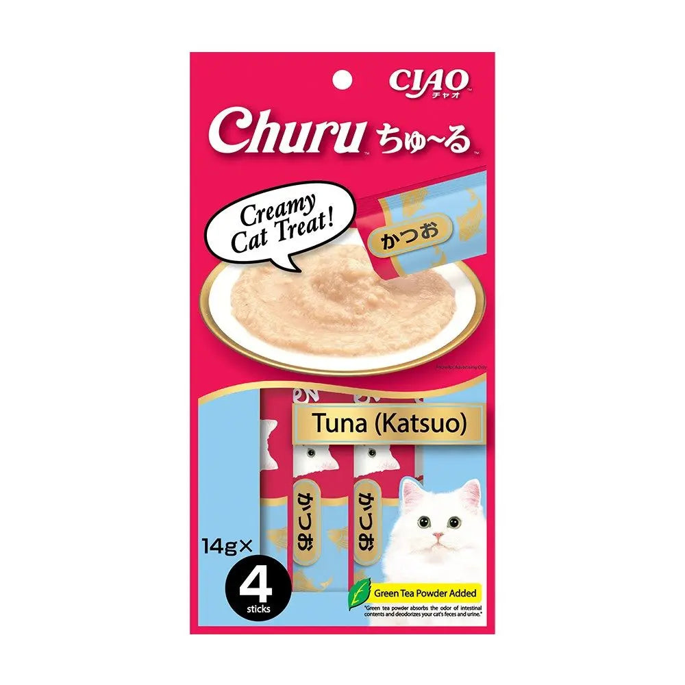 Ciao Churu Puree Cat Wet Treat Tuna Katsuo SC-72 - 14g x 4