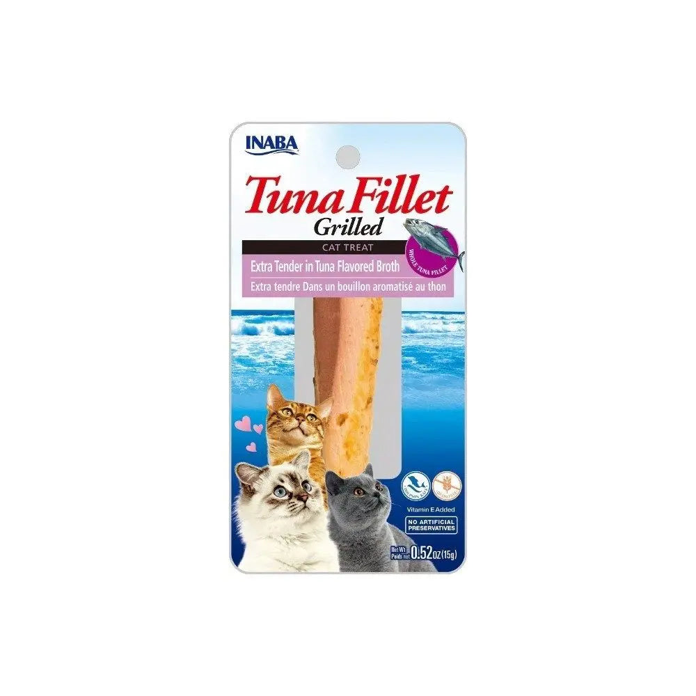 Inaba Grilled Tuna Fillet Extra Tender Cat Treat in Tuna Flavoured Broth 15g