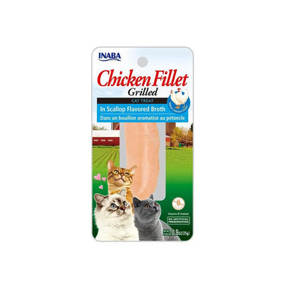 Inaba Grilled Chicken Fillet in Scallop Broth 15g Cat Treat