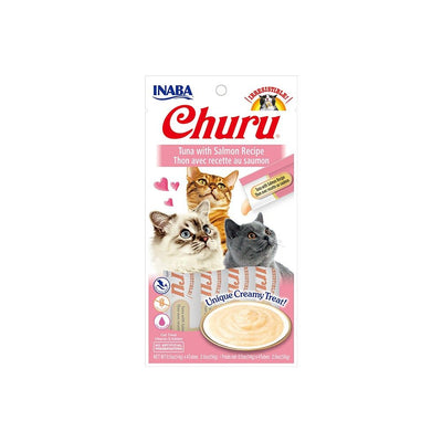 Inaba Churu Creamy Tuna with Salmon Wet Cat Treat: Delicious, Healthy, Hydrating