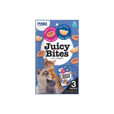 Inaba Juicy Bites Chicken Tuna Flavour Cat Treats - Soft, Chewy, Delicious