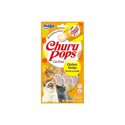 Inaba Churu Pops Chicken Recipe 15g x 4: Delicious Hydrating Cat Treats