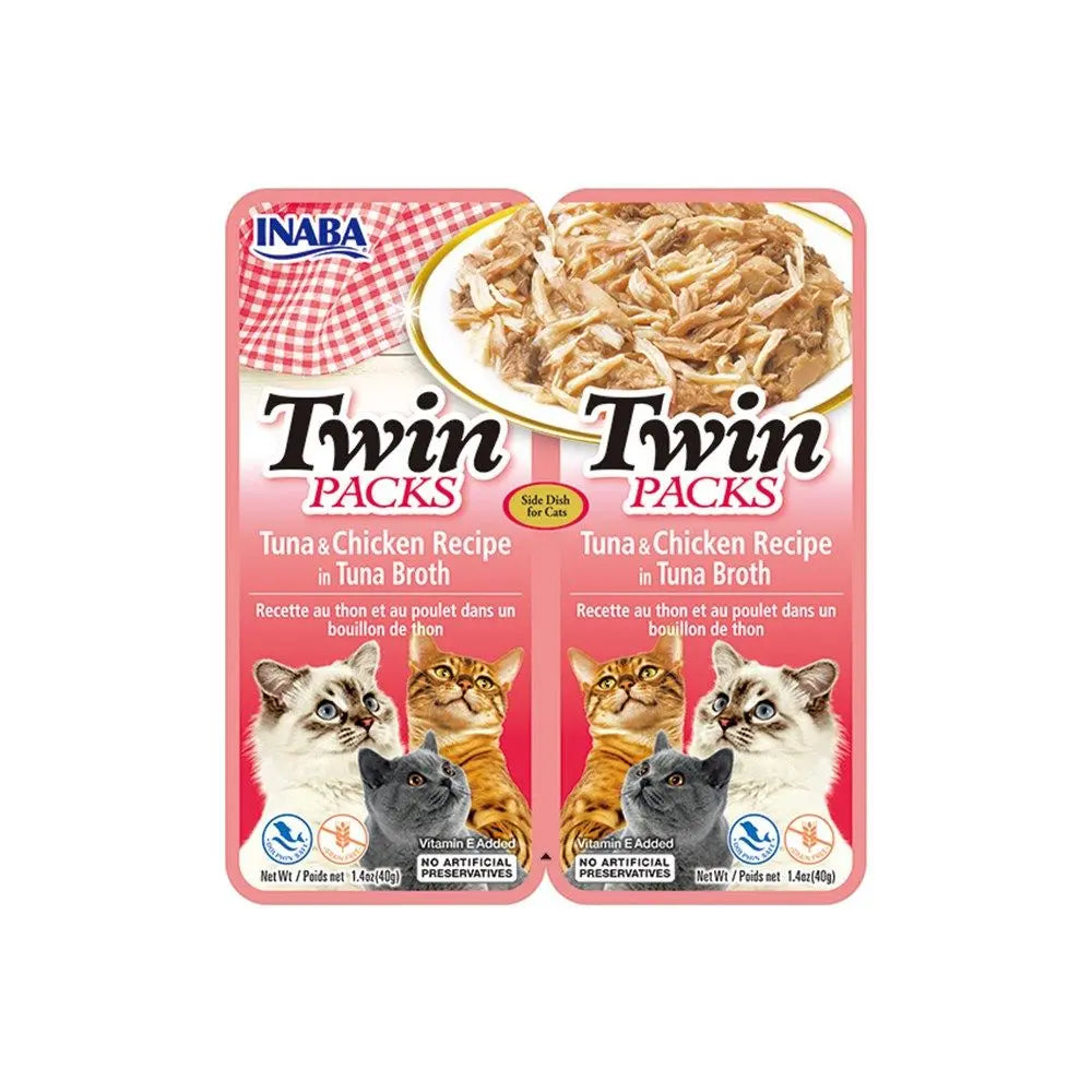 Inaba Twin Packs Tuna with Chicken in Tuna Flavoured Broth Cat Treats