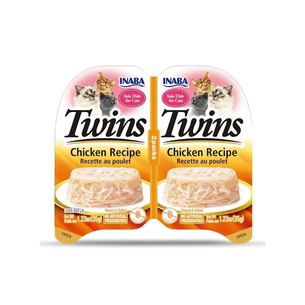 Inaba Twins Chicken Recipe Cat Treats 35g x 2 Pack - Delicious & Healthy