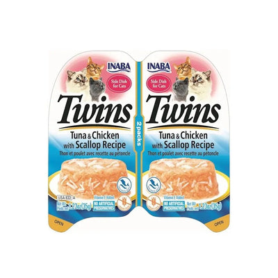 Inaba Churu Tuna & Chicken with Scallop Recipe Twin Pack Cat Treats