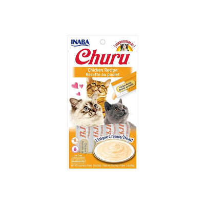 Inaba Churu Chicken Recipe Lickable Puree Cat Treats 14g x 4 Pack