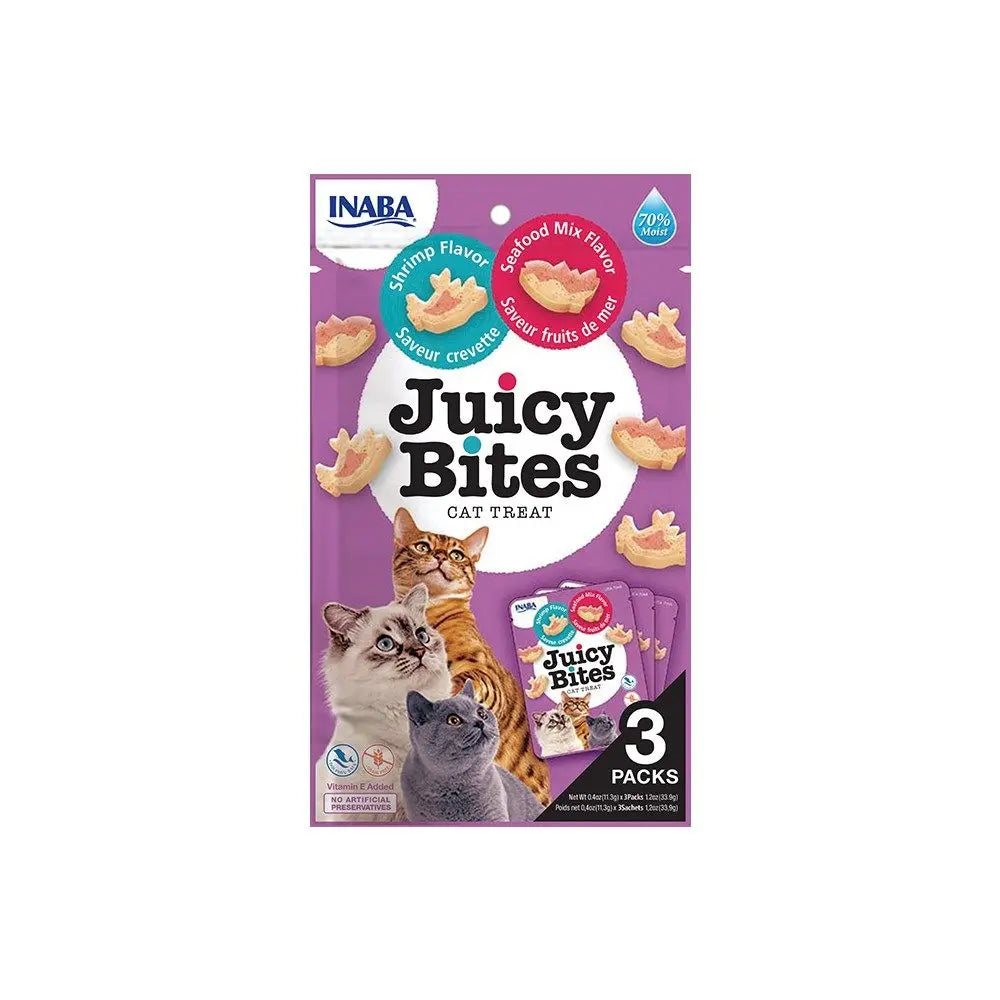Irresistible Inaba Juicy Bites Shrimp Seafood Mix: Delicious, Chewy, and Healthy Cat Treats