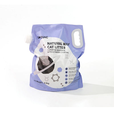 Zodiac Natural Way Superfine Bentonite Cat Litter with Activated Charcoal 4.5kg