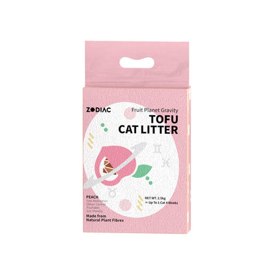 Zodiac Fruity Peach Scented Tofu Cat Litter 7L 2.5kg Odour Control